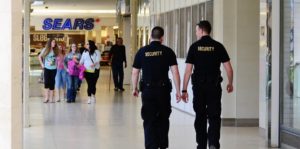 Impartance of securty guards in retail stores and shopping malls
